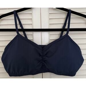 Handful Navy Versatile Adjustable Straps Workout SportsBra Removable Padding-L